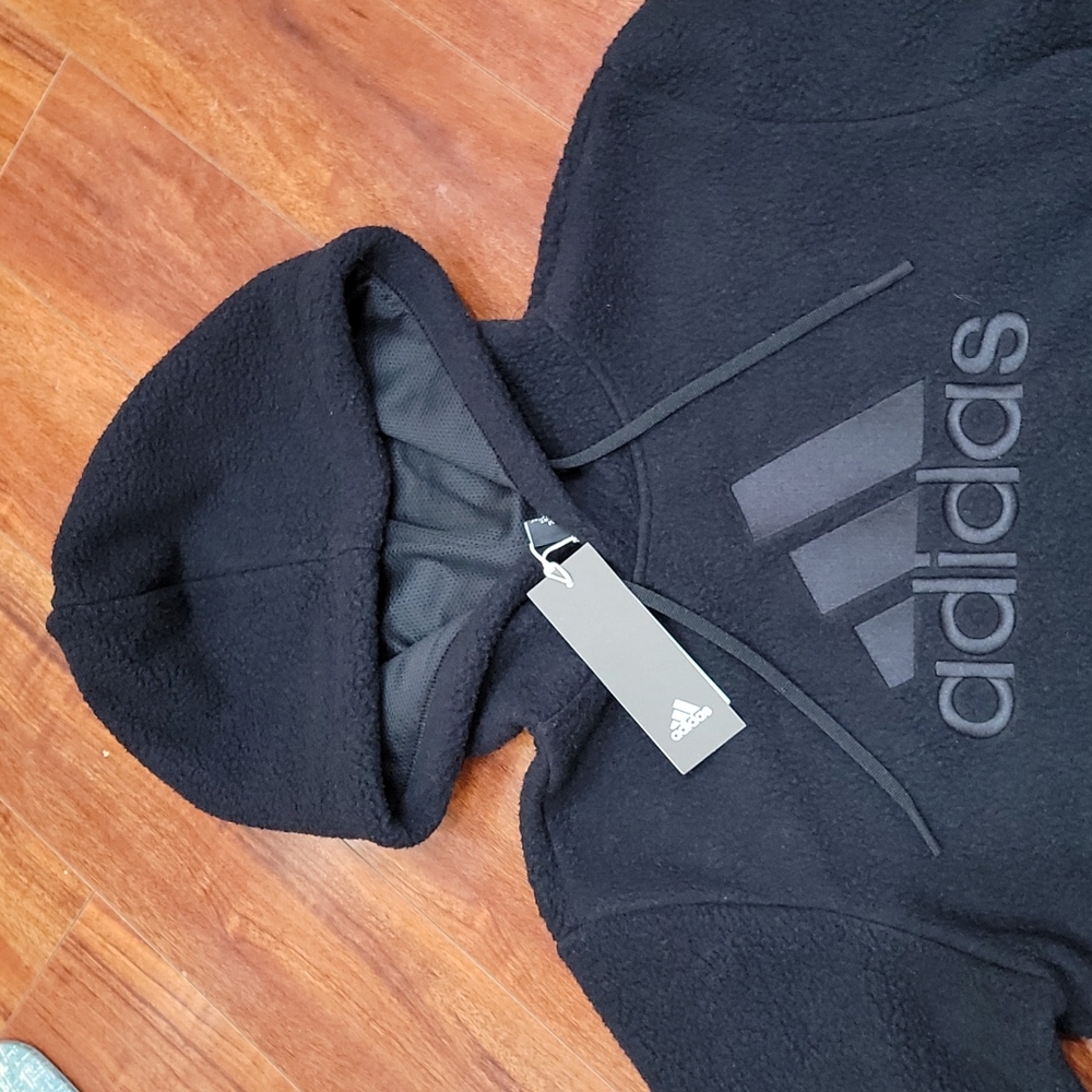 NWT Men's size XS Adidas fleece hoodie - Picture 2 of 8